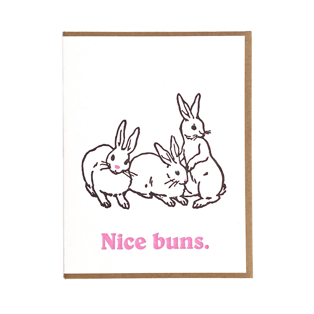 Nice Buns Greeting Card