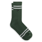 Crew Sock - Olivine Stripe
