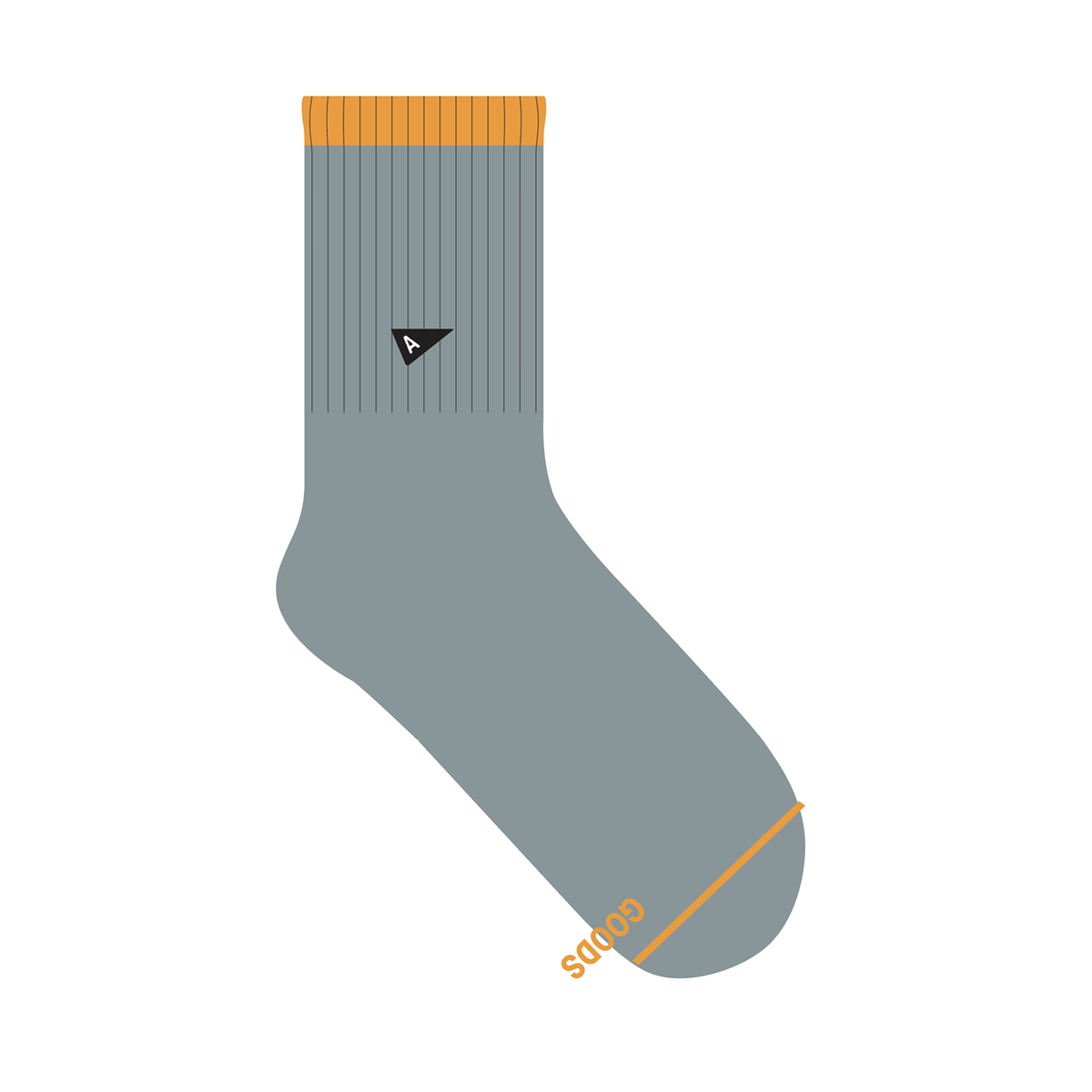 Crew Sock - Steel Blue