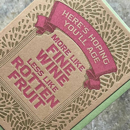 Card / Fine Wine & Rotten Fruit