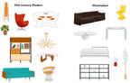 Design by Sticker: An Interior Design Sticker Book
