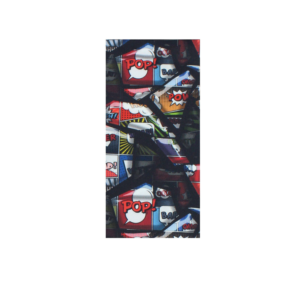 Black Comic Strip Print Boxers
