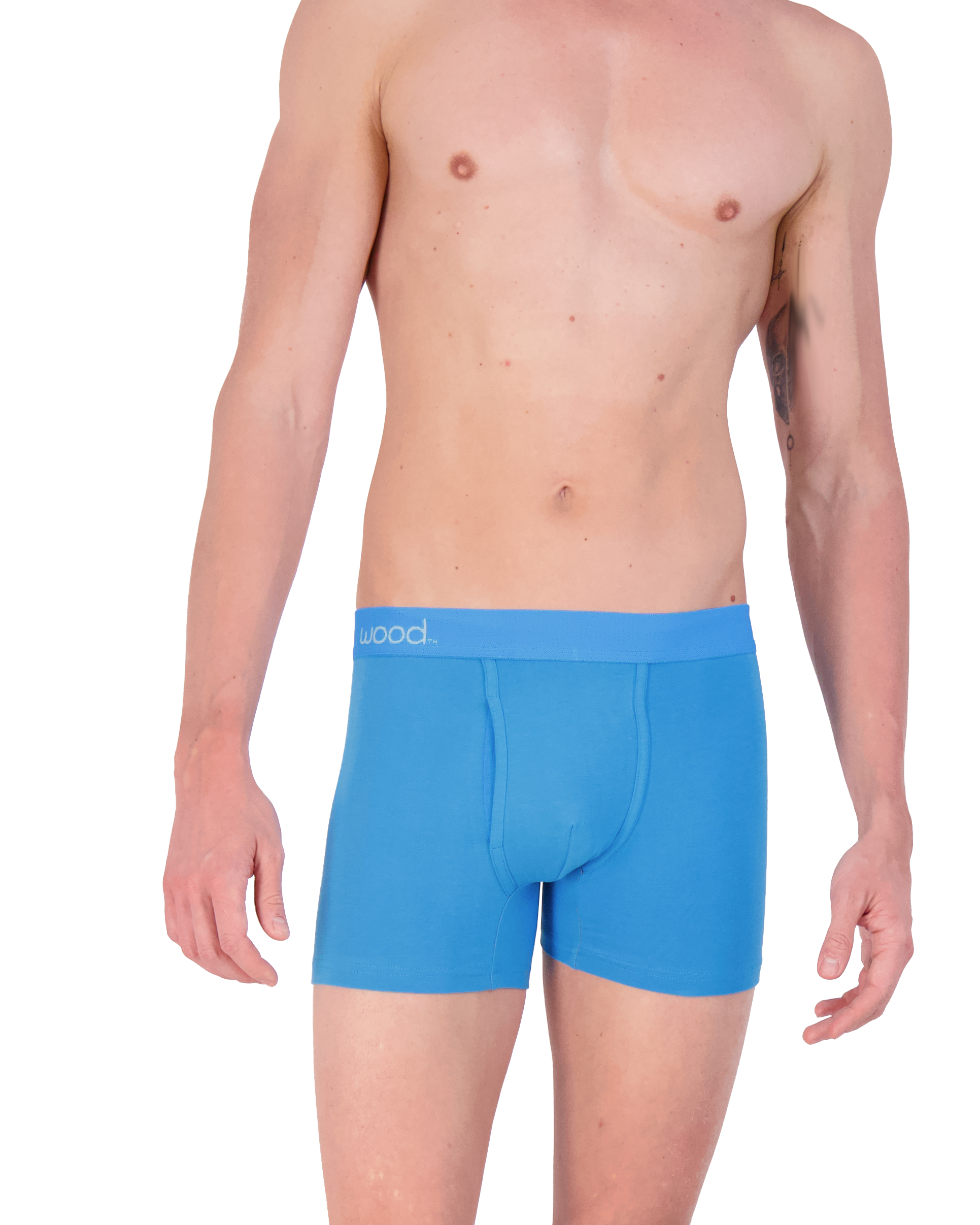 Boxer brief w/fly-Swedish Blue-SB05