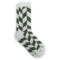 Crew Sock - Olivine Herringbone