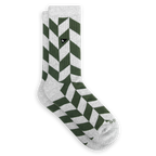 Crew Sock - Olivine Herringbone