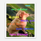 Slope Doggo Magnet