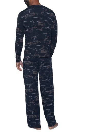 Classic Lounge Pant W/drawstring & Pockets - Forest Camo-c13