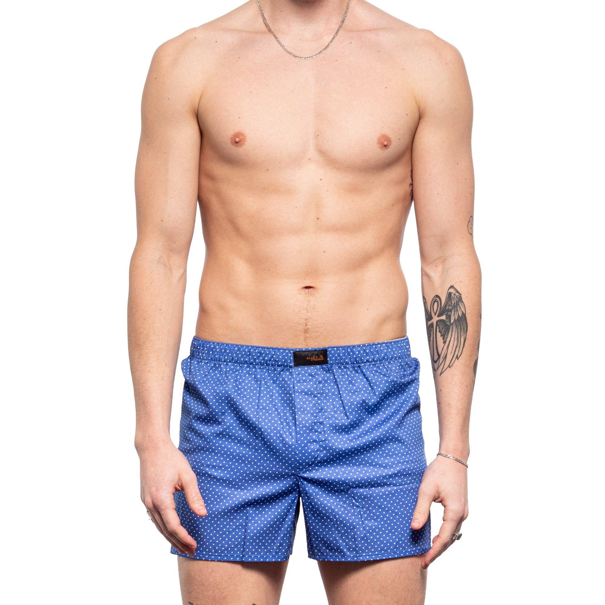 Tiny Dot Boxers - Blue