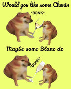 Blanc de Bonk Magnet