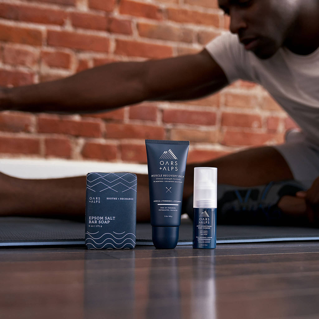 Epsom Salt Men's Bar Soap, Post Gym Recovery