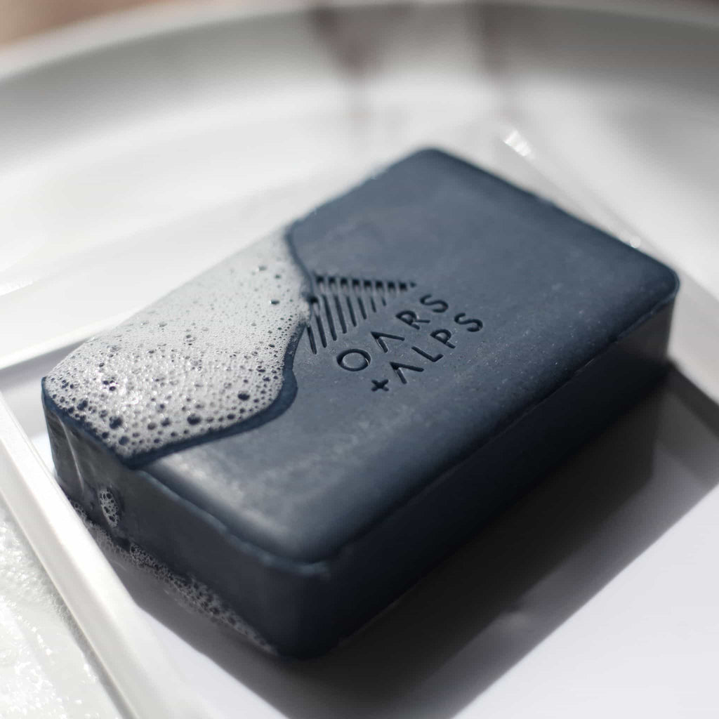 Men’s Charcoal Bar Soap, Activated Charcoal, Volcanic Sand