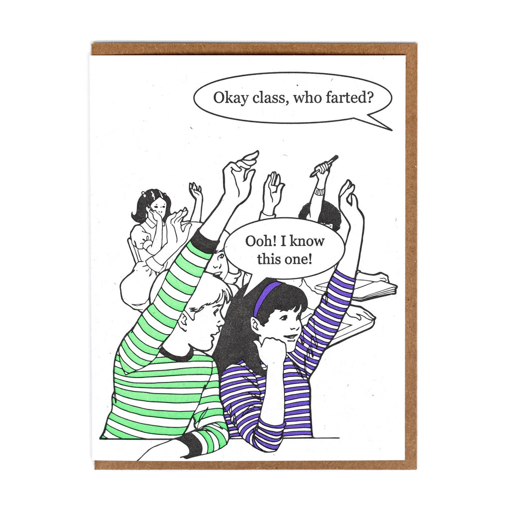 Who Farted Greeting Card