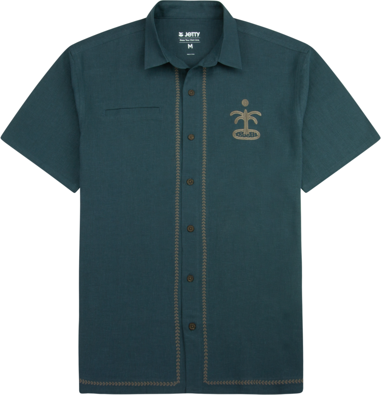 Marshall Embroidered Linen Shirt