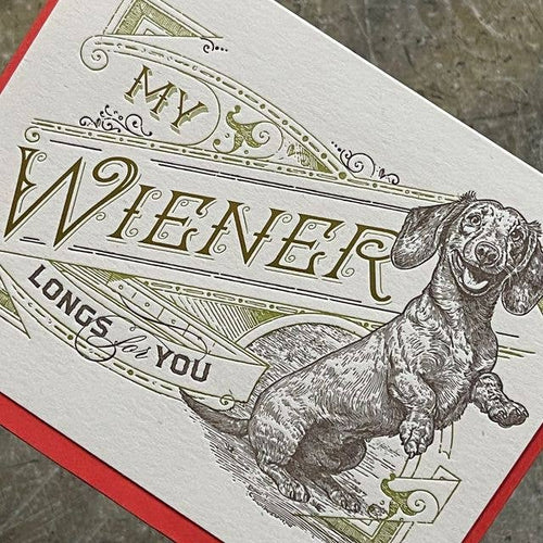 Card / My Wiener Longs