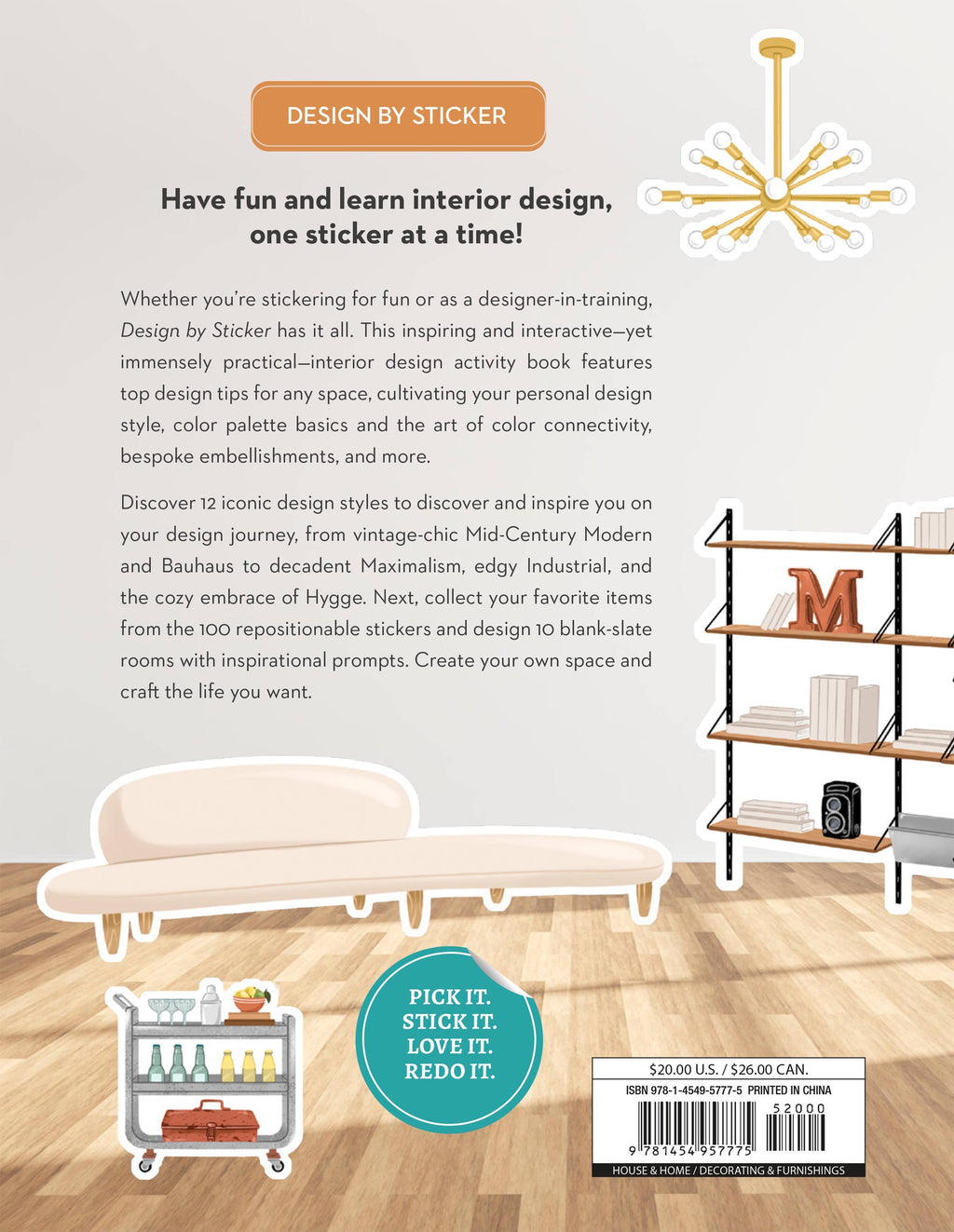 Design by Sticker: An Interior Design Sticker Book