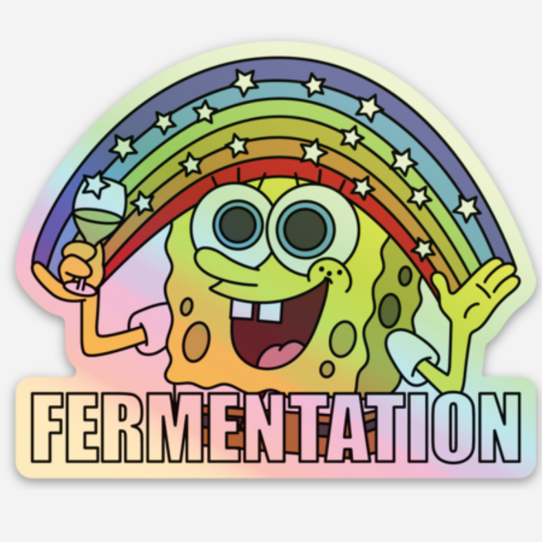 Holographic Fermentation Bob Sticker
