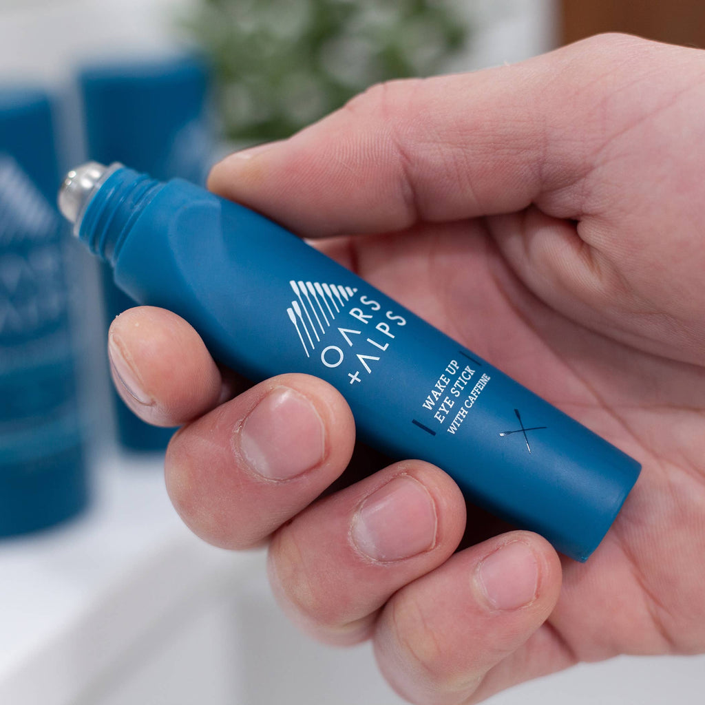 Wake Up Men's Eye Roller and Eye Depuffer, Caffeine Infused