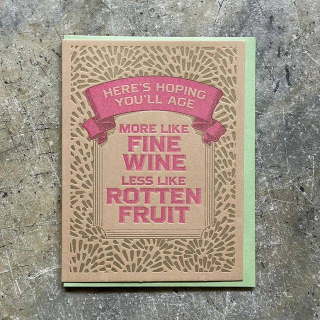 Card / Fine Wine & Rotten Fruit