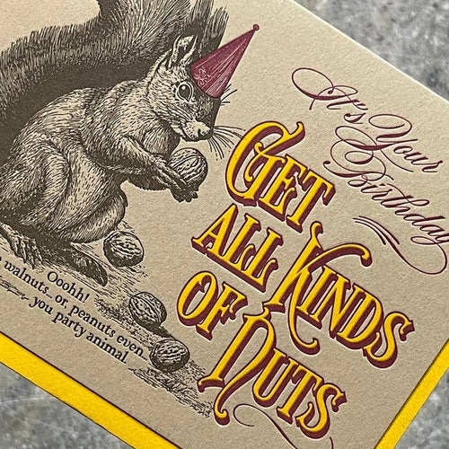 Card / Get Nuts Birthday