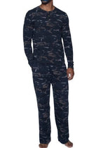Classic Lounge Pant W/drawstring & Pockets - Forest Camo-c13