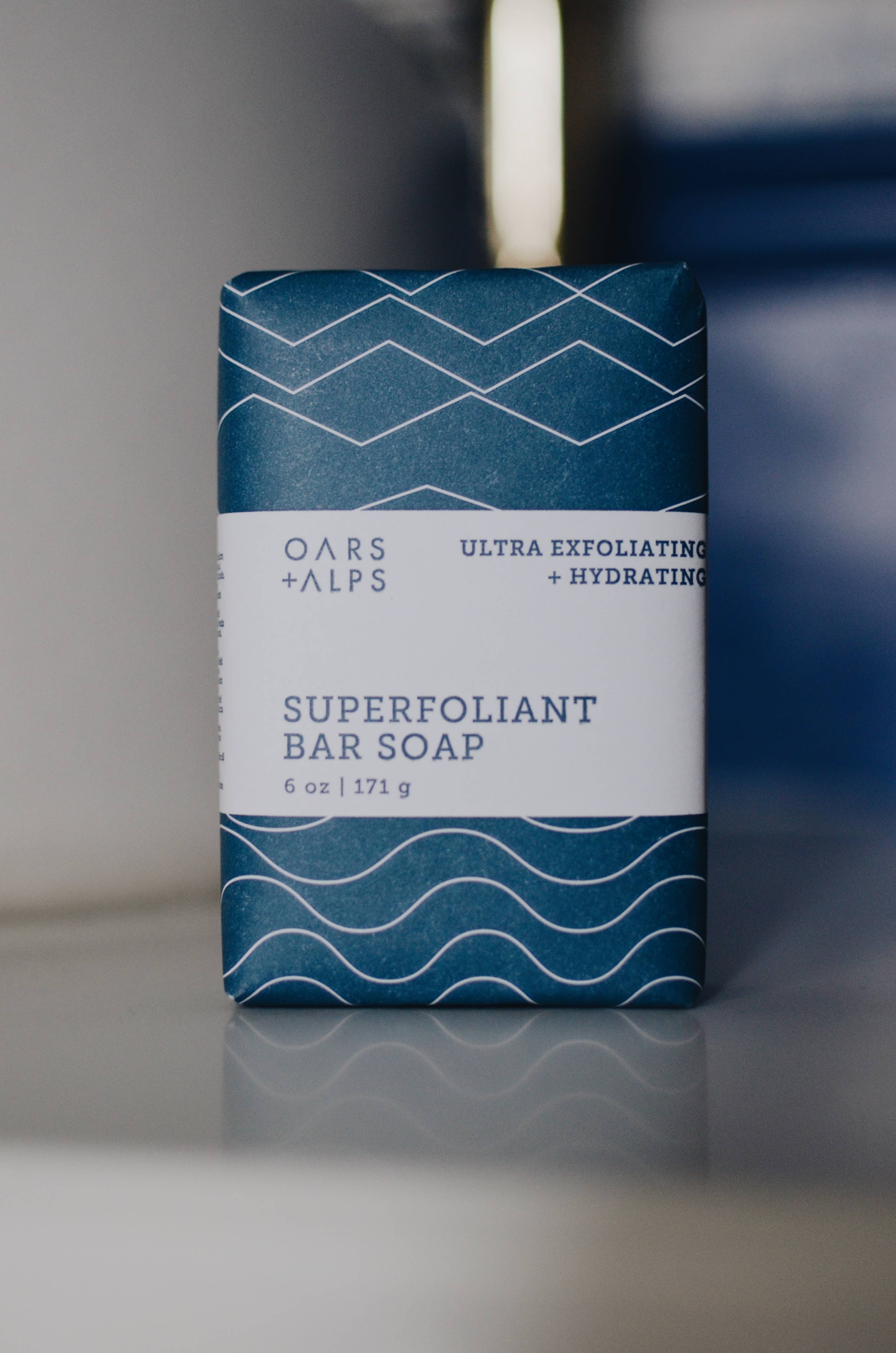 Superfoliant Exfoliating Men's Bar Soap, Refresh, Nourish