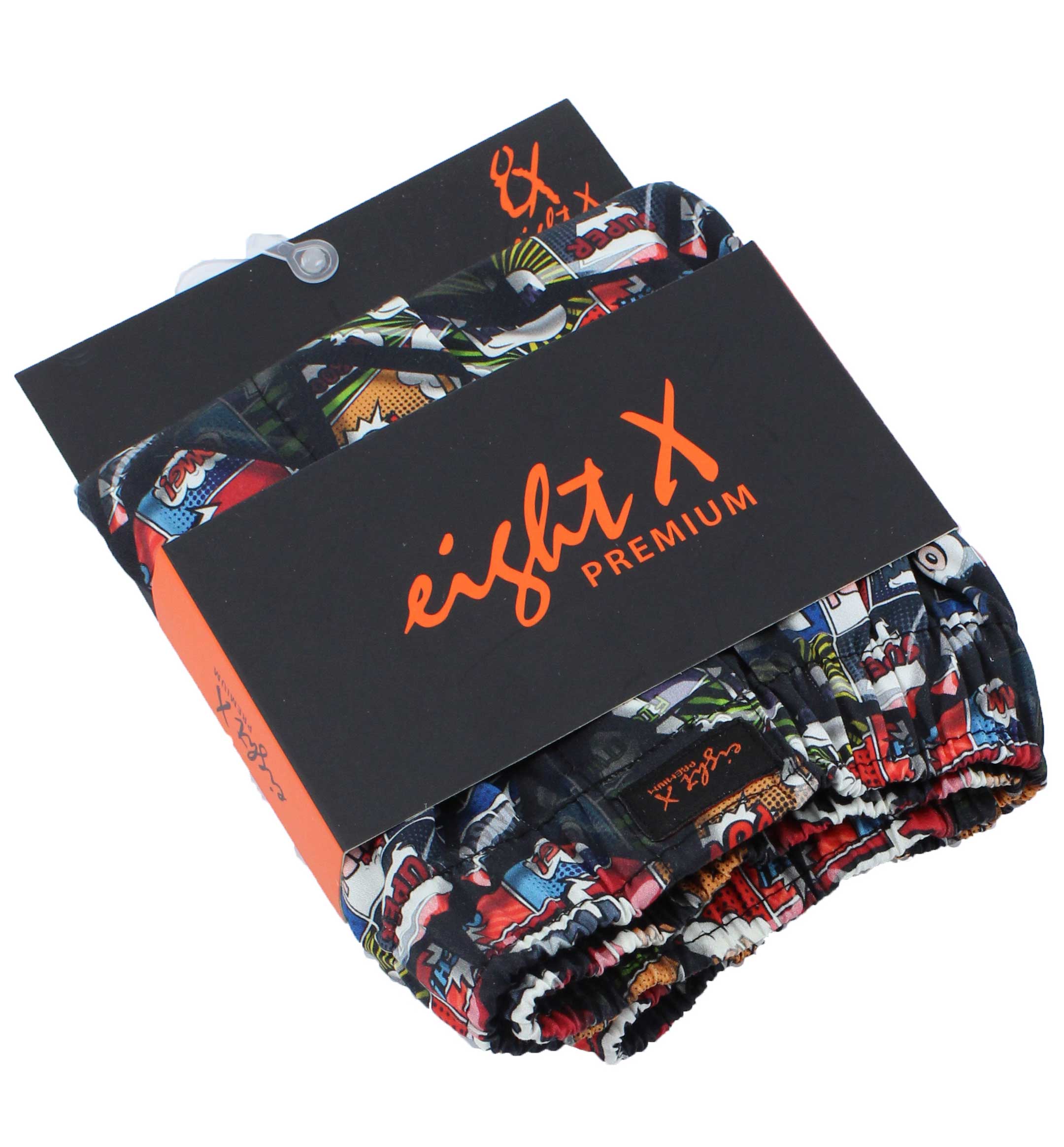 Black Comic Strip Print Boxers